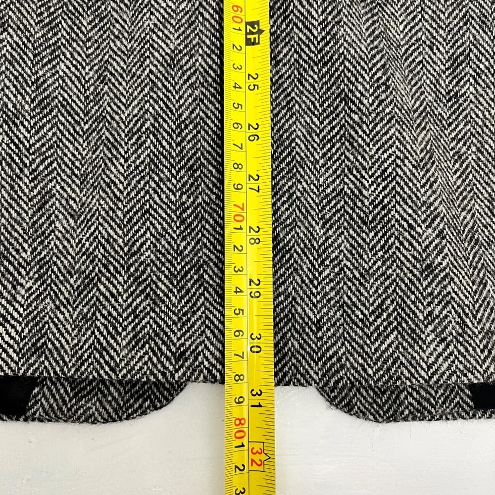 Protocol Mens 44R Single Breasted Blazer Gray Wool Tweed‎ Herringbone Two-Button